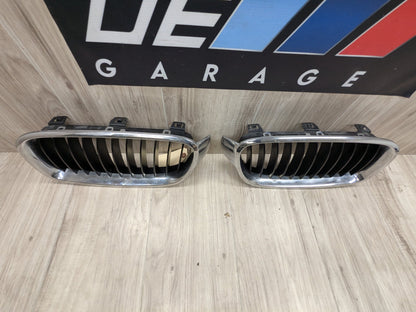 OEM BMW F30 F31 328 330 335 340 Front Left Right Upper Bumper Kidney Grilles SET