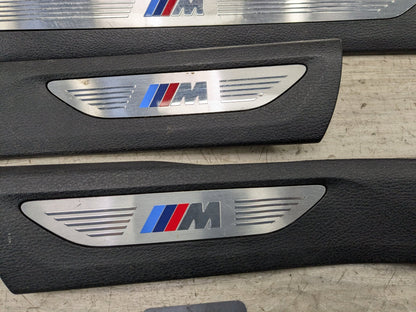 14-19 OEM BMW F86 X6M Front Rear Left Right Door Cover Trim Sill Kick Plate SET