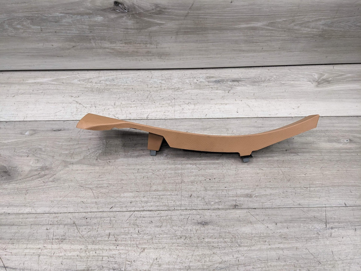 10-16 OEM Porsche Panamera Front Left Driver Side A Pillar Cover Trim Beige