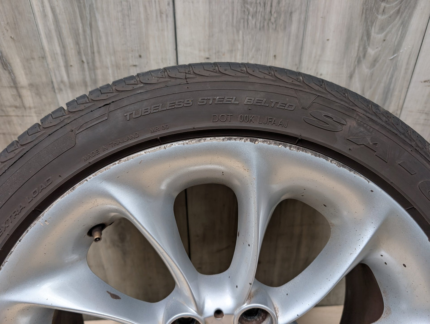 03-08 OEM BMW E85 Z4 Rim Wheel 17x8" ET:47 LA Wheel Turbine Style 106