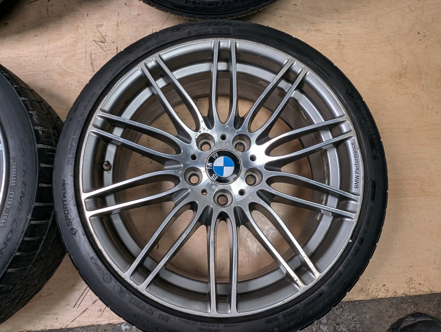 *OEM BMW E90 E91 E92 E93 Wheels Rims Front 19x8 ET37 Rear 19x9 ET39 LA Wheel Double Spoke 269 SET