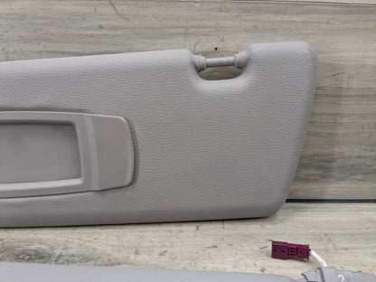 14-18 OEM BMW F15 F85 X5 X5M Left Right Interior Sun Visor Leather PAIR
