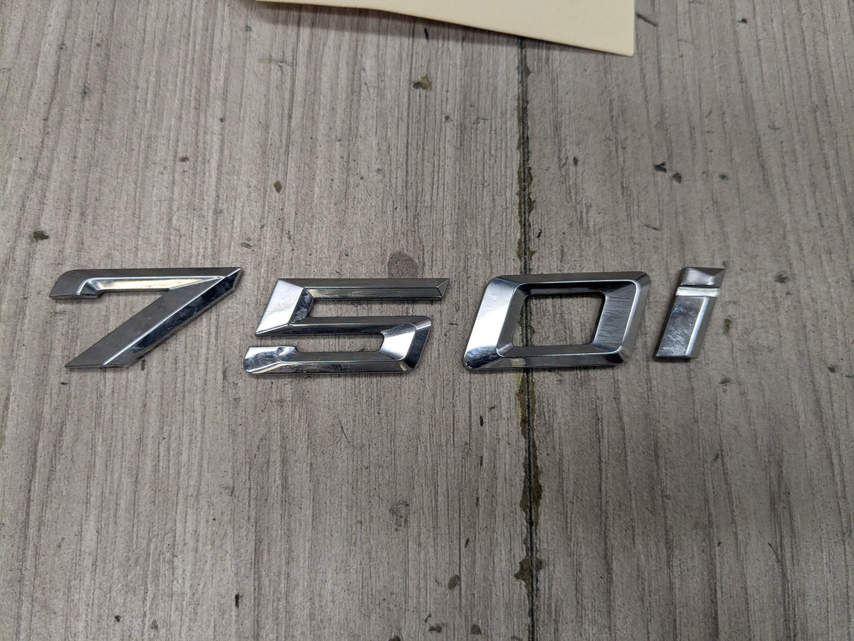 16-22 OEM BMW G11 G12 750i Front Fender 750i Liftgate Trunk Lid Badge/ Letters