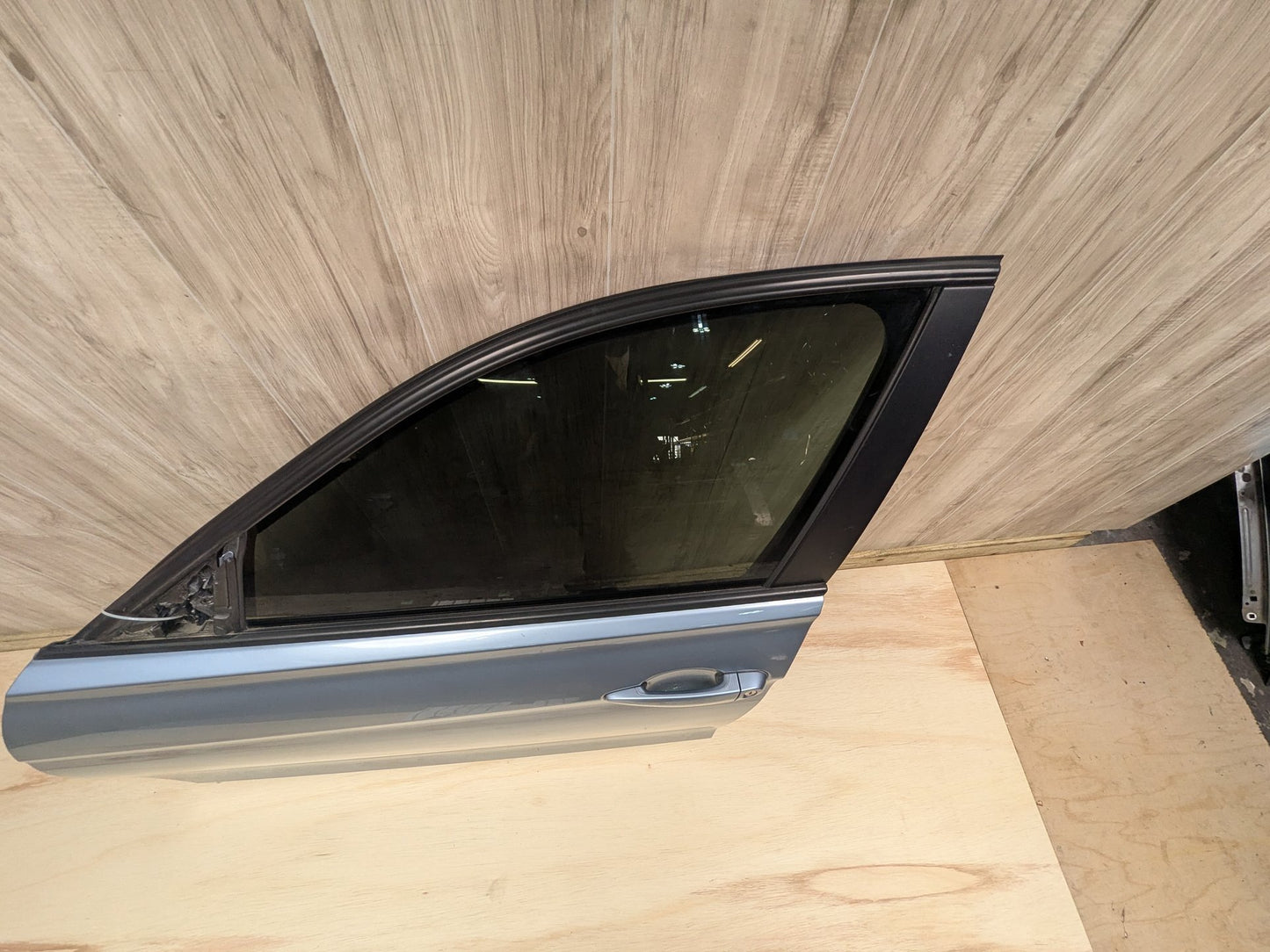 OEM BMW F30 F80 328 330 335 340 M3 Front Left Driver Door Shell Panel Blue B40 LIQUID BLUE METALLIC (B40)