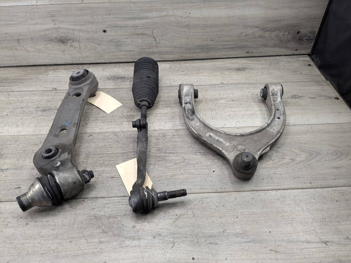 2017-2023 BMW M550i G30 Front Left Driver Control Arms SET 6861185 18-23 OEM BMW G30 M550 AWD Front Left Driver Upper Lower Control Arm SET