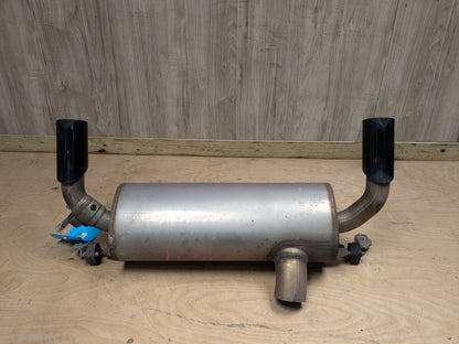 14-17 OEM BMW F22 F23 M235 Engine N55 Dual Exhaust Pipe Muffler w Black Tips