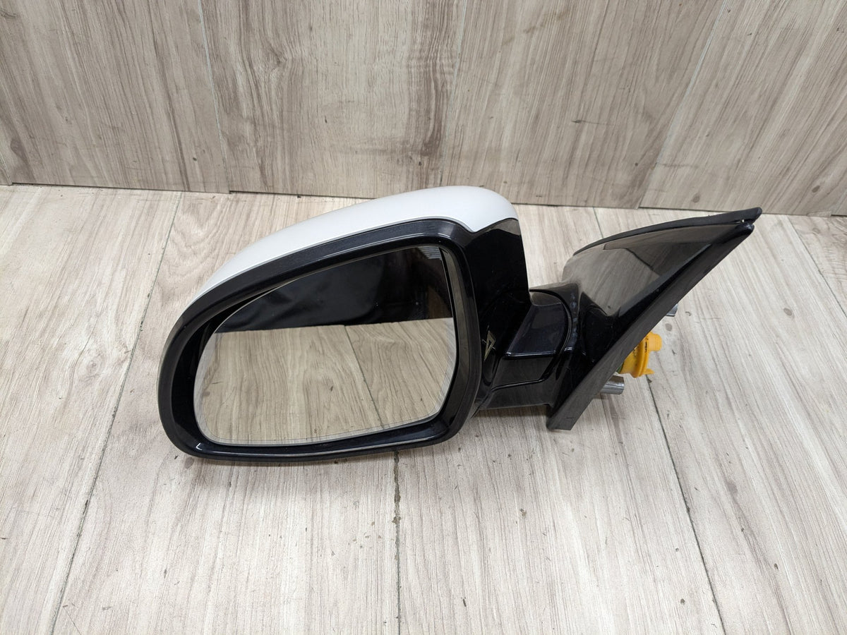 14-18 OEM BMW F15 X5 Left Driver Mirror Auto Dip Heated Shadow Line White