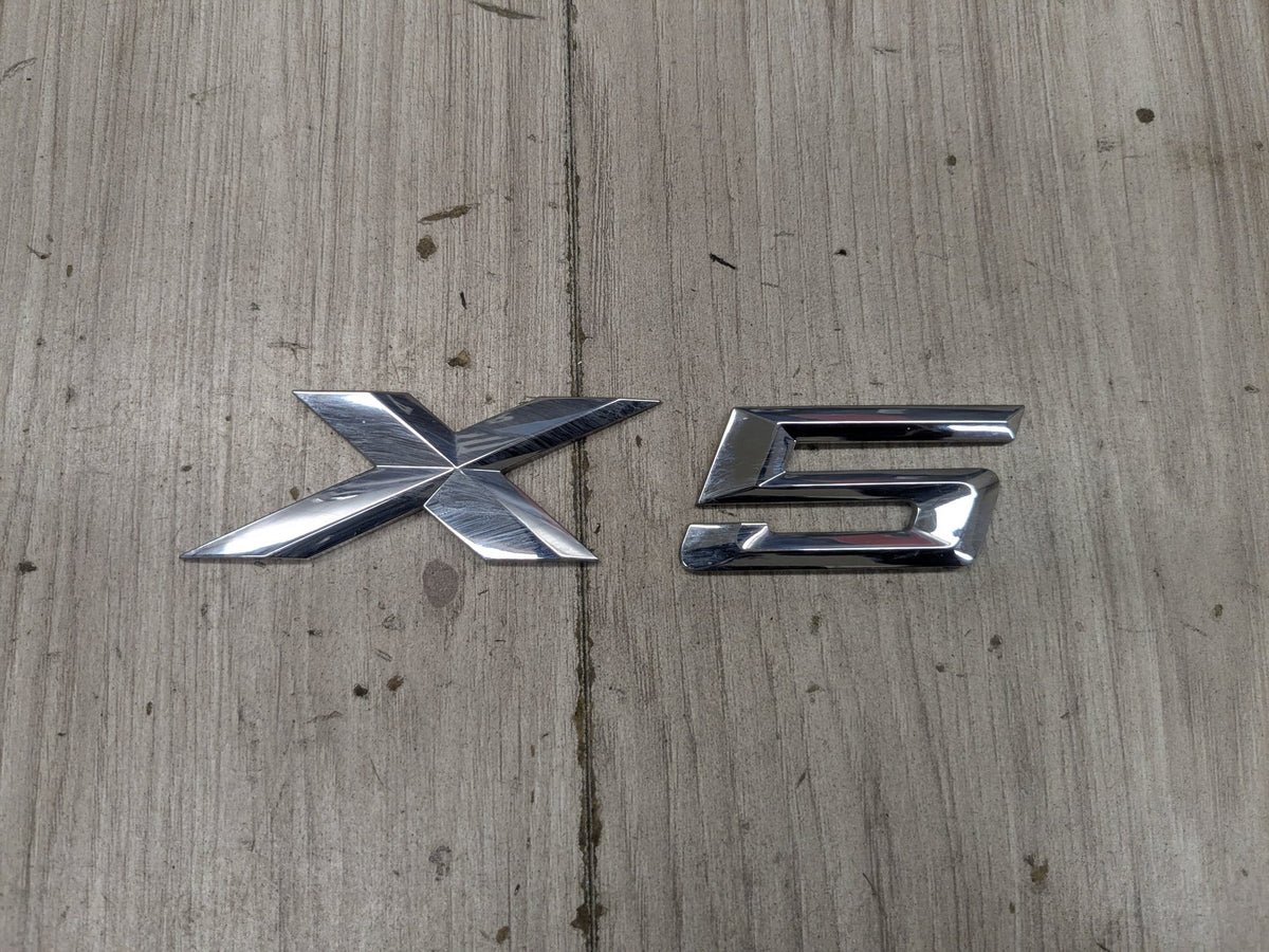 14-18 OEM BMW F15 X5 Rear Trunk Lide X5 Badge Emblem