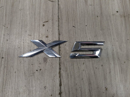 14-18 OEM BMW F15 X5 Rear Trunk Lide X5 Badge Emblem