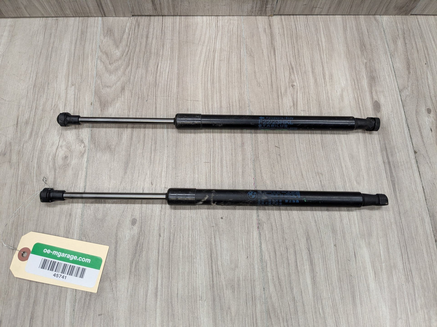 14-20 OEM BMW F22 F23 F87 M2 Rear Left Right Trunk Lid Spring Strut Shocks SET