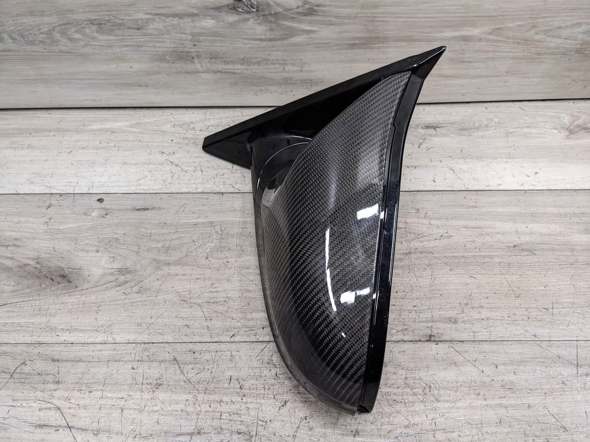15-18 OEM BMW F83 M4 Left Driver Mirror Assembly Auto Dip Camera Black