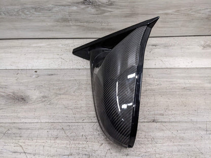 15-18 OEM BMW F83 M4 Left Driver Mirror Assembly Auto Dip Camera Black