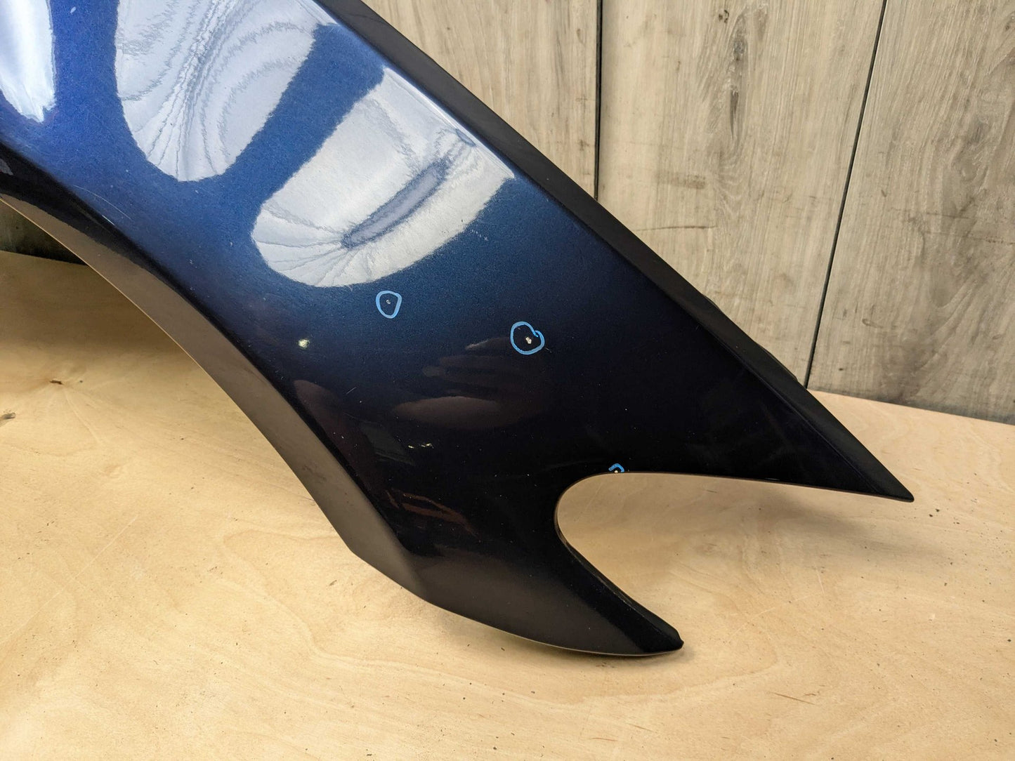 *11-16 OEM BMW F10 528 535 550 Right Passenger Side Fender Panel Blue A89 IMPERIALBLAU BRILLANTEFFEKT METALLI (A89)