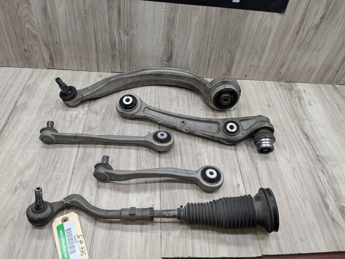 13-17 OEM AUDI A5 S5 Front Right Passenger Upper Lower Control Arm w Tie Rod SET