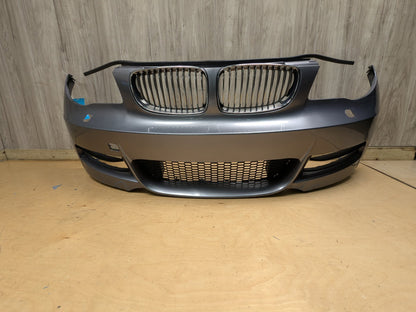 AFTERMARKET 08-13 BMW E82 E88 135 M SPORT Front Bumper Cover w/ Grilles Gray A52