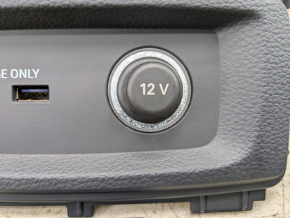 18-24 OEM AUDI Q5 SQ5 Rear Center Console Charger Port w/12 Volt Outlet