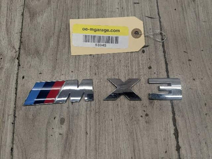 2020 - 2024 BMW X3 F97 Liftgate Trunk Lid Badge / Letters 8070536 S58