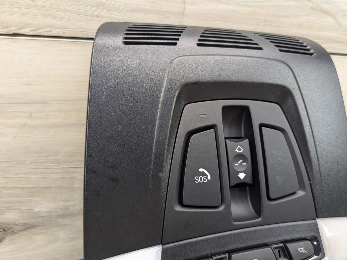 14-19 OEM BMW F15 F16 X5 X6 Roof Console Dome Light SOS Switch Black