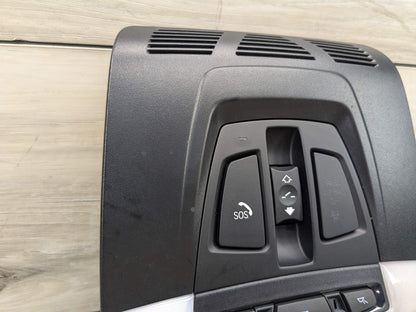 14-19 OEM BMW F15 F16 X5 X6 Roof Console Dome Light SOS Switch Black