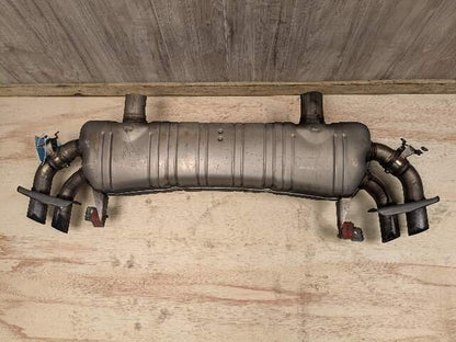 16-19 OEM BMW G11 G12 750i 750iX Engine N63R Rear Exhaust Pipe Muffler M SPORT