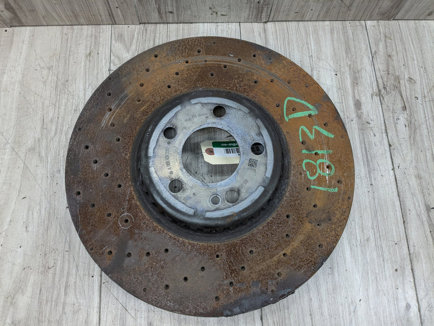 2015-2021 Mercedes-Benz C43 W205 Front Left Driver Brake Disc Rotor 0