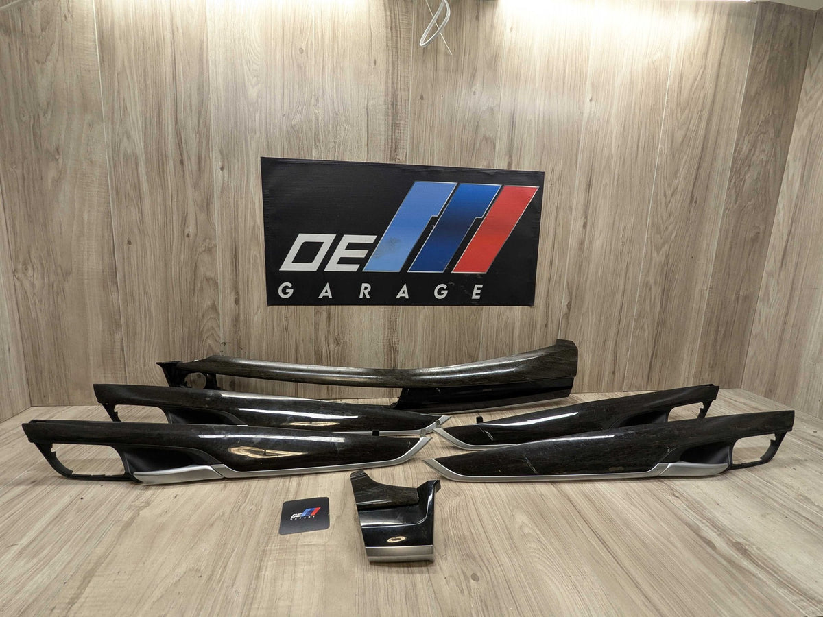 15-19 OEM BMW F16 F86 X6 X6M Dash Door Panel Wood Interior Trim Cover SET