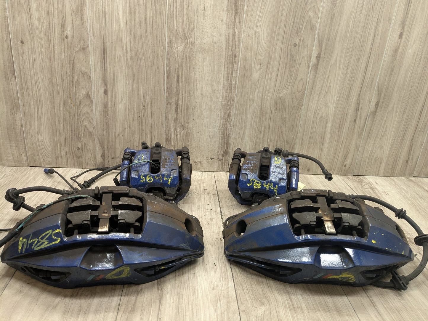 17-23 OEM BMW G30 540 M550 Front Rear Left Right Brake M SPORT Calipers SET Blue