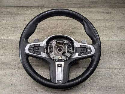 *OEM BMW G05 G07 G12 G16 G30 M SPORT Leather Steering Wheel w/ Shifters HEATED