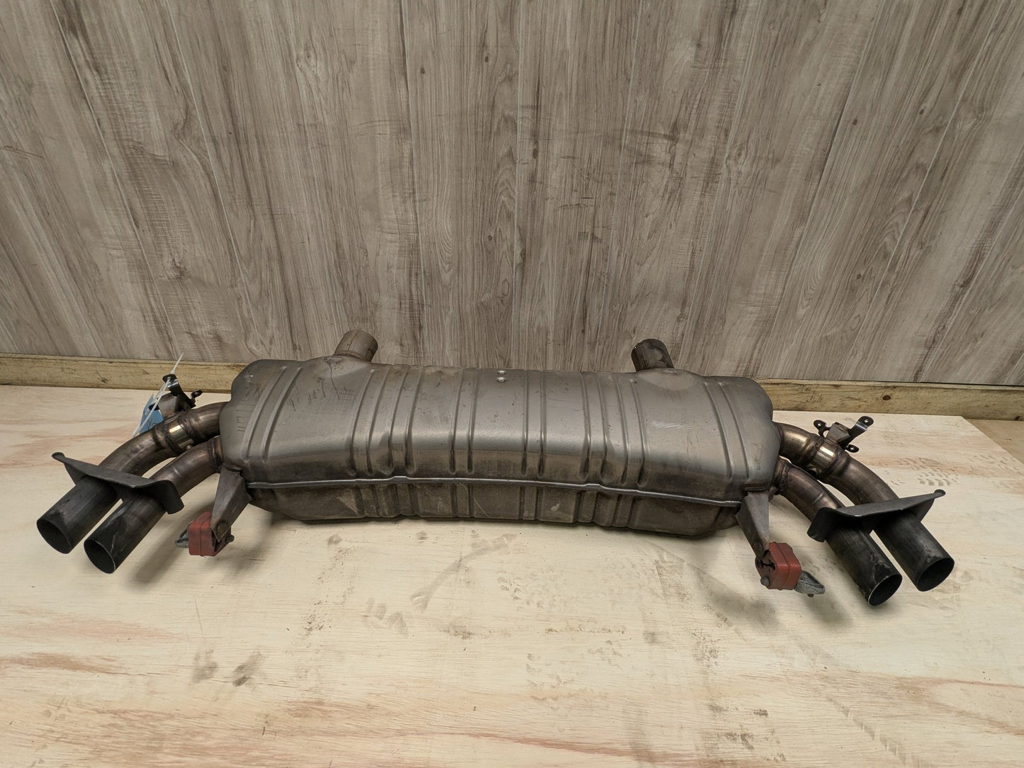 16-19 OEM BMW G11 G12 750i 750iX Engine N63R Rear Exhaust Pipe Muffler M SPORT