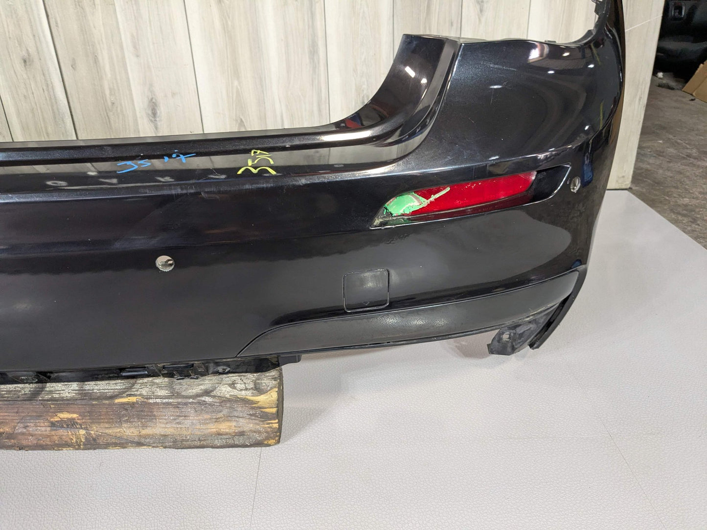 NOTE* 09-15 OEM BMW F01 F02 740 750 Rear Bumper M SPORT Cover w/ PDC Black Black Black Sapphire Metallic (475)