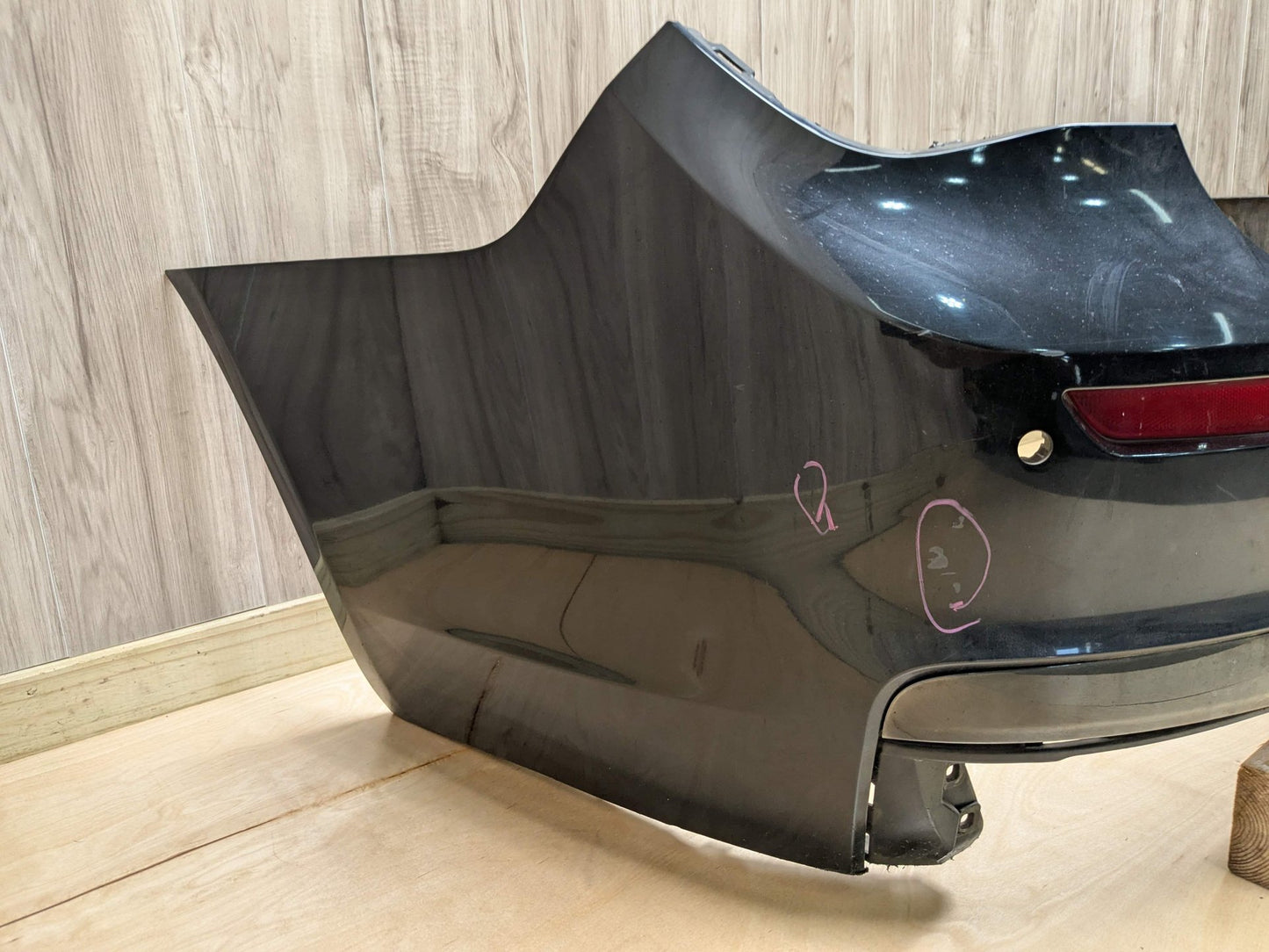 *13-15 OEM BMW F01 F02 740 750 M SPORT Rear Bumper Cover PDC Holes Black Black BLACK SAPPHIRE METALLIC (475)