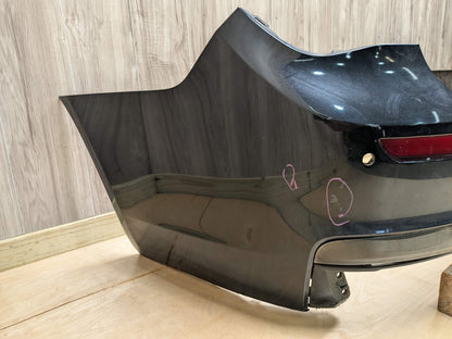 *13-15 OEM BMW F01 F02 740 750 M SPORT Rear Bumper Cover PDC Holes Black Black BLACK SAPPHIRE METALLIC (475)