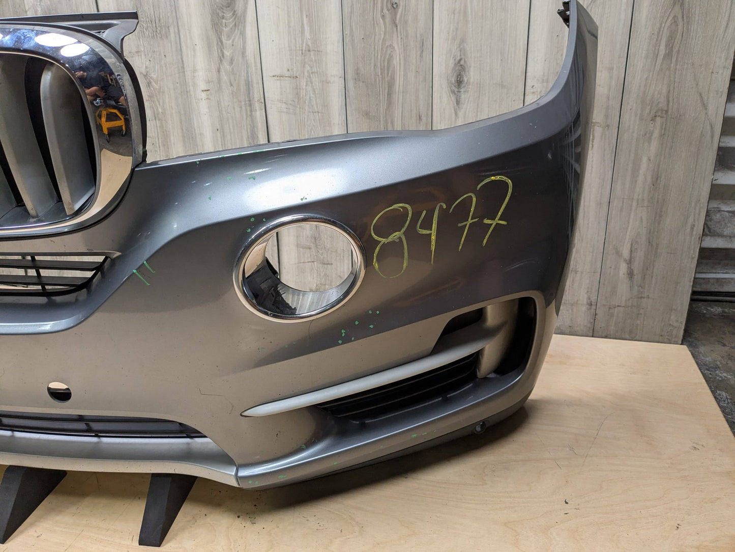 14-18 OEM BMW F15 X5 BASE Front Bumper Cover w/ Upper Grilles Gray A52 SPACEGRAU METALLIC (A52)