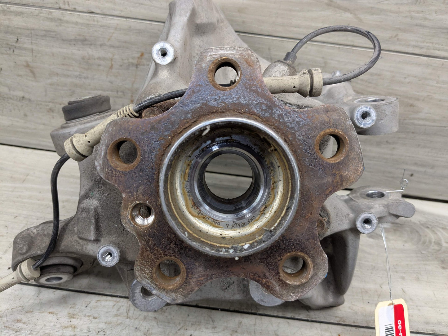 2019 BMW M550i G30 Rear Right Passenger Spindle Knuckle w/ Bearing 6866336 17-23 OEM BMW G30 530 540 M5550 REAR Right Passenger Hub Knuckle Bearing Carrier