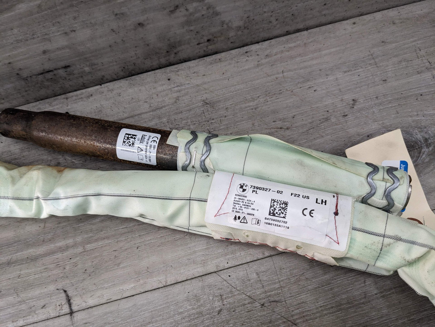 14-20 OEM BMW F22 F87 M2 COUPE Left Driver Top Roof Head Air Bag Airbag Curtain