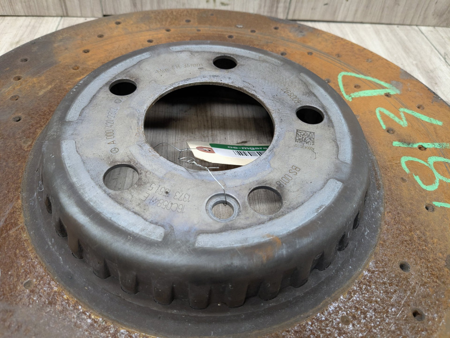 2015-2021 Mercedes-Benz C43 W205 Front Left Driver Brake Disc Rotor 0