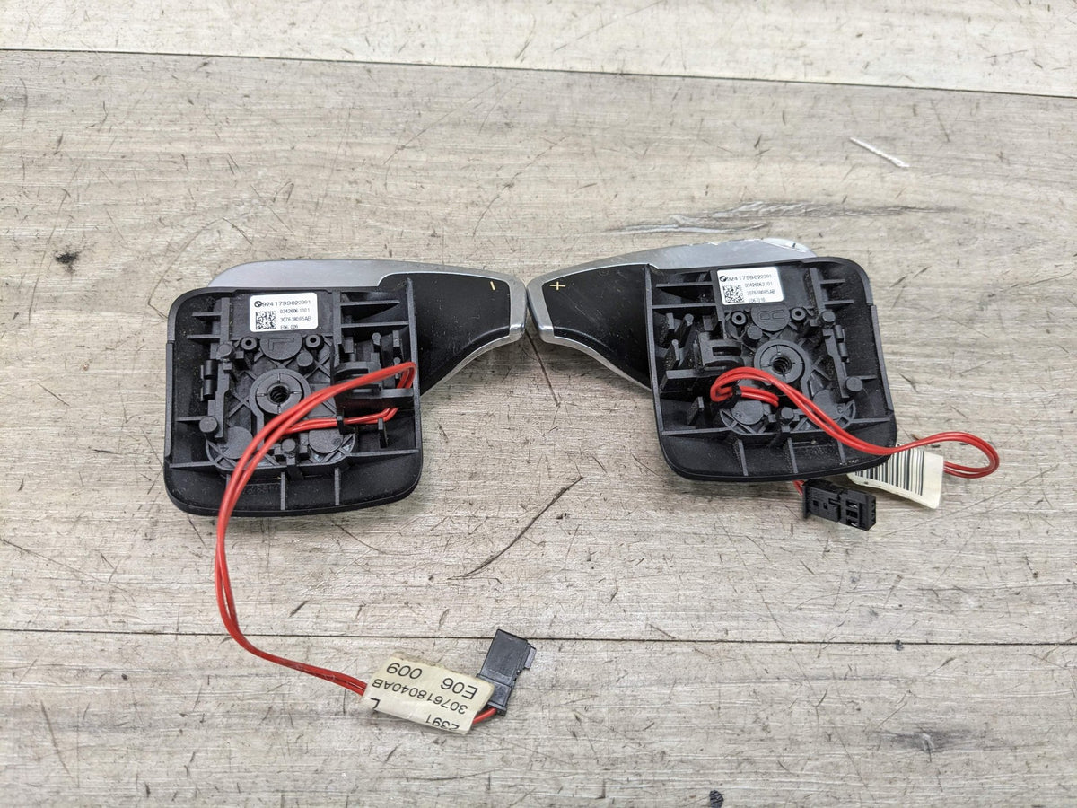 11-13 OEM BMW E90 E92 E88 E82 135 335 LCI Steering Wheel Paddle Shifter SET