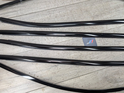*11-17 OEM BMW F25 X3 SHADOW GLOSS Front Rear Left Right Door Trim SET (6)
