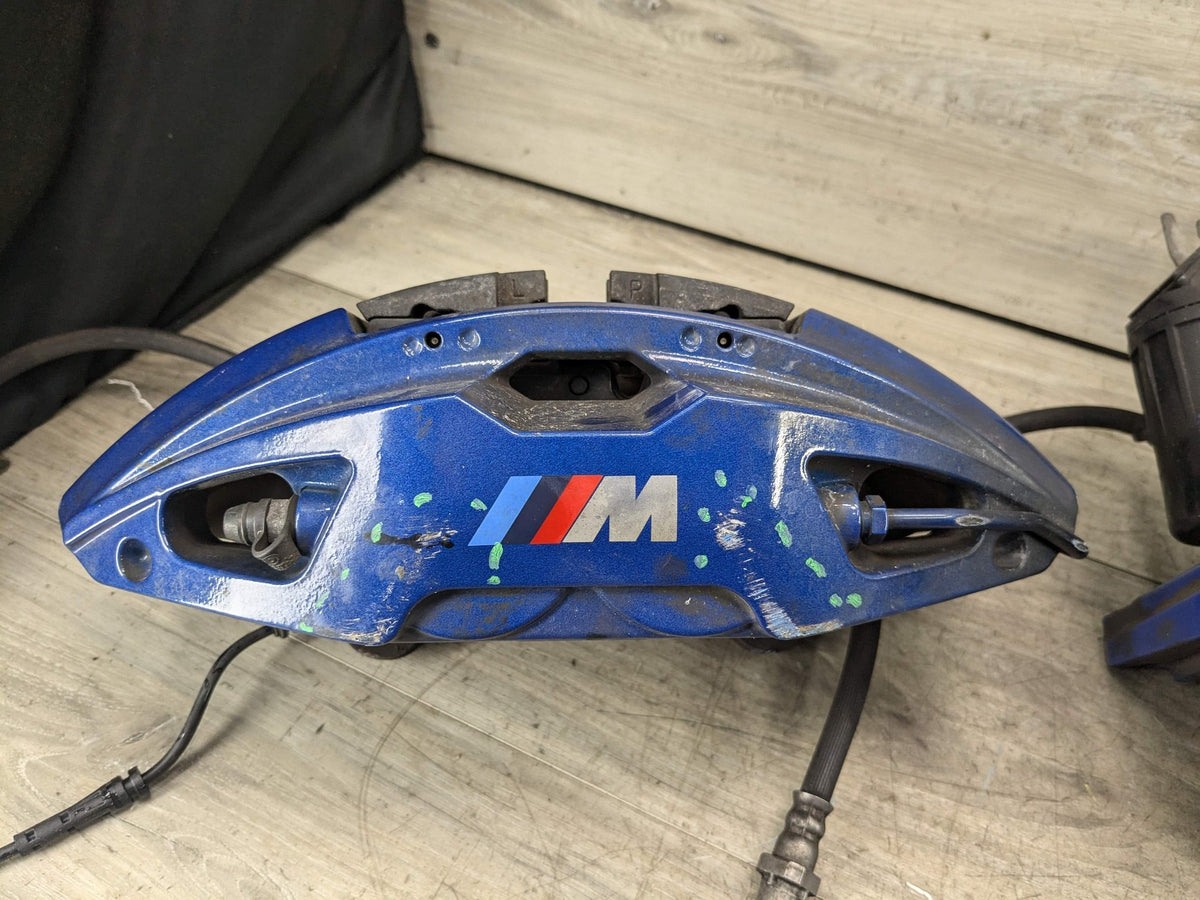 2020 BMW M340i G20 Front Rear Left Right Brake Caliper SET 6891236 OEM BMW G20 G22 G23 M240 M340 M440 Front Rear Left Right Brake Calipers Blue SET