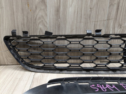 2017-2023 BMW M550i G30 Front Left Right Center Bumper Cover Grilles SET 8064931 17-20 OEM BMW G30 Front Bumper Lower Center Left Right Driver Passenger Grille Trim Black