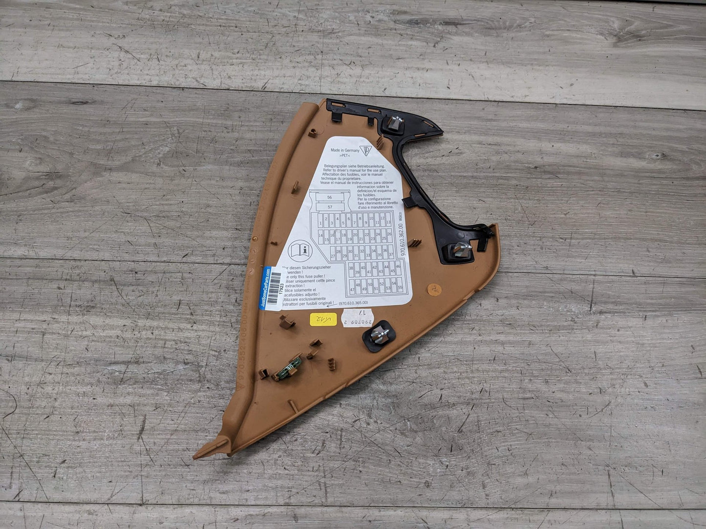 2010 Porsche Panamera - Instrument panel side cover dashboard end cap trim PN: 970552406