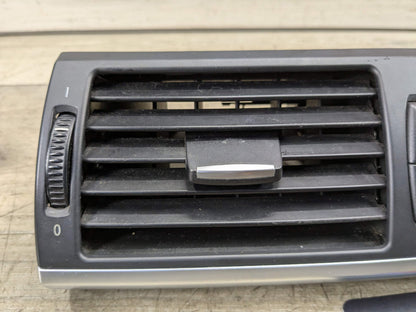 07-14 OEM BMW E70 E71 X5 X6 X5M X6M Dash Center AC Air Vent Grille Hazard Black