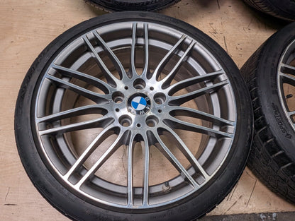 *OEM BMW E90 E91 E92 E93 Wheels Rims Front 19x8 ET37 Rear 19x9 ET39 LA Wheel Double Spoke 269 SET