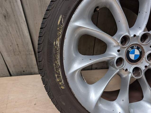 03-08 OEM BMW E85 Z4 Rim Wheel 17x8" ET:47 LA Wheel Turbine Style 106
