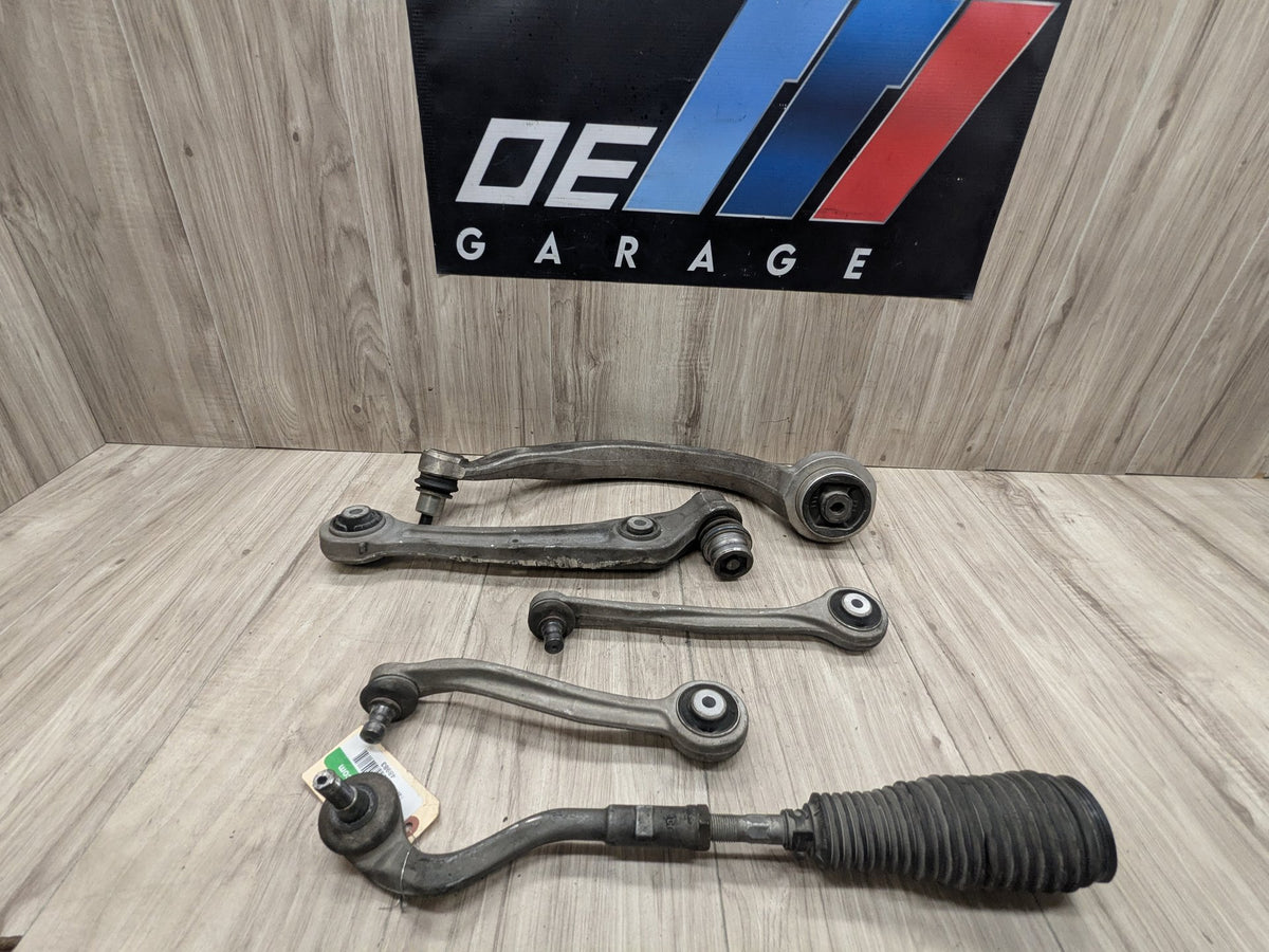 13-17 OEM AUDI A5 S5 Front Left Driver Upper Lower Control Arms w Tie Rod SET
