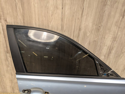 OEM BMW F30 F80 328 330 335 340 M3 Front Right Passenger Door Shell Panel Blue LIQUID BLUE METALLIC (B40)