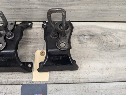 14-19 OEM BMW F15 F85 X5 F16 F86 X6 Hood Hardware Safety Latch Hook SET