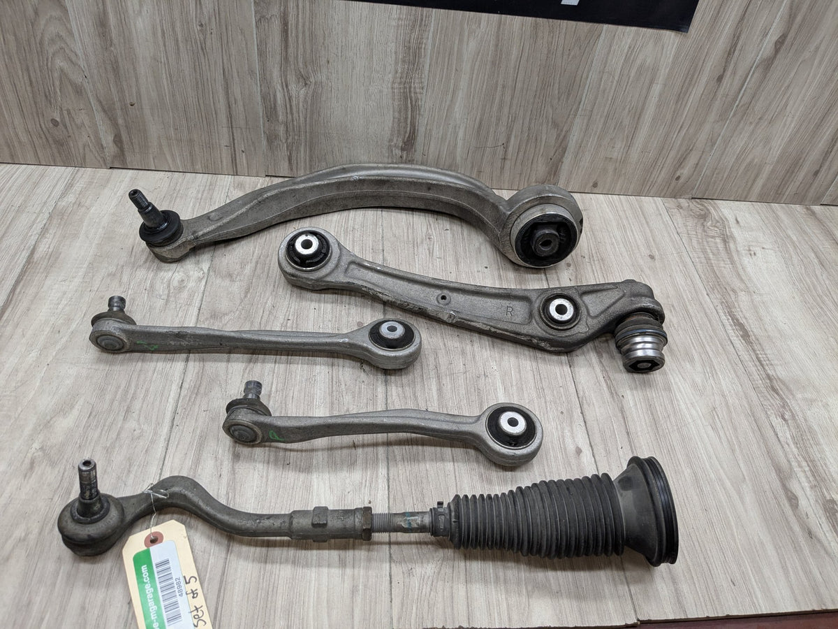 13-17 OEM AUDI A5 S5 Front Right Passenger Upper Lower Control Arm w Tie Rod SET