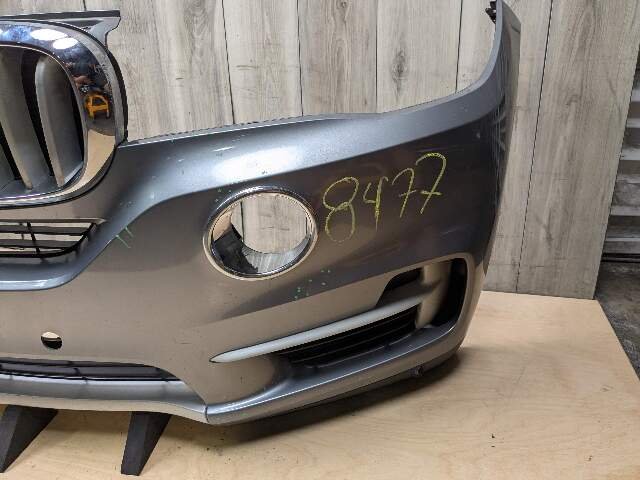 14-18 OEM BMW F15 X5 BASE Front Bumper Cover w/ Upper Grilles Gray A52