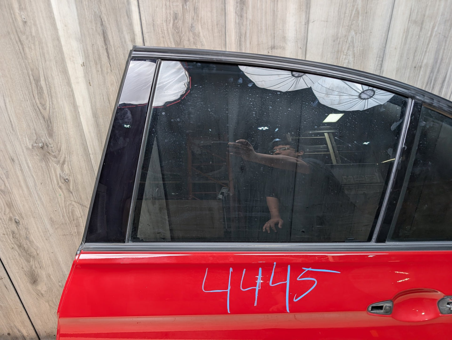 OEM BMW F30 F80 328 330 335 340 M3 Rear Left Driver Door Shell Panel Red A75 MELBOURNEROT METALLIC (A75)